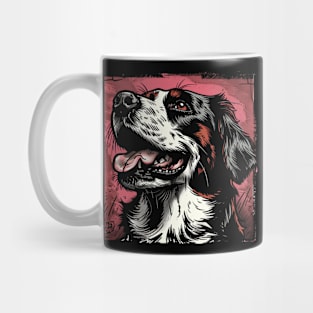 Retro Art Brittany Spaniel Dog Lover Mug